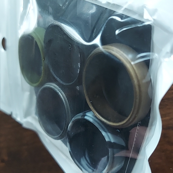 5 Silicone Rings Wedding Rings Size 15 - Picture 5 of 5